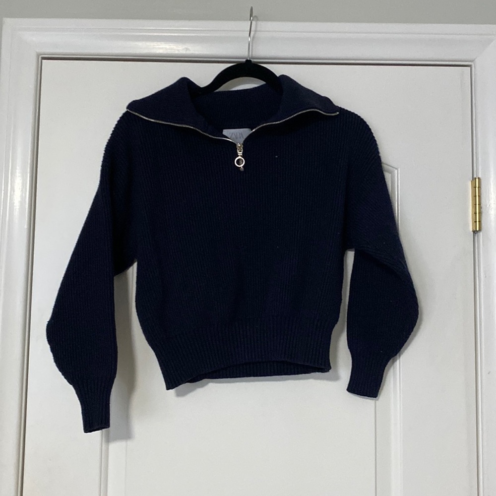 zara knit top